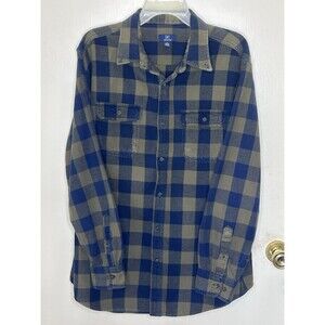 George -  Flannel Shirt  Long Sleeve Button-Up Shirt. Men’s XL. Pre owned.